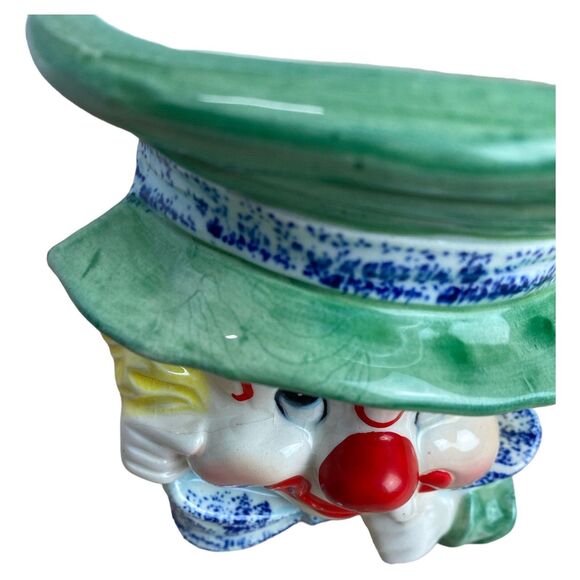 VTG 1958 Napco C3321 Clown Head Vase Planter MCM Japan Ceramic 5.5" Figurine - Picture 7 of 9